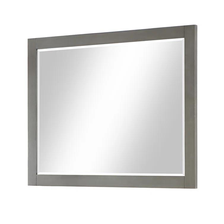 Ivy Wood Flat Wall Mirror