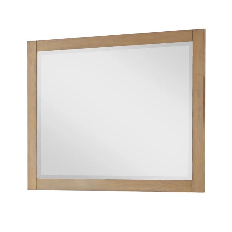 Ivy Wood Flat Wall Mirror