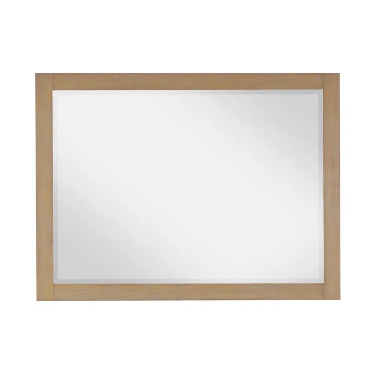 Ivy Wood Flat Wall Mirror