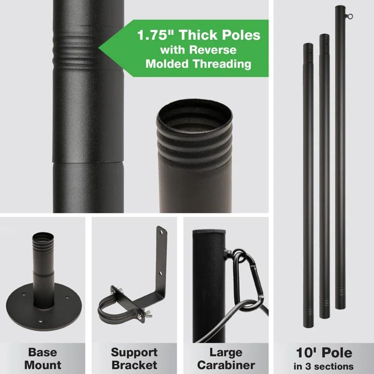 Excello Global Products Poles Lighting Kit EGP-LP-V2-4-DK
