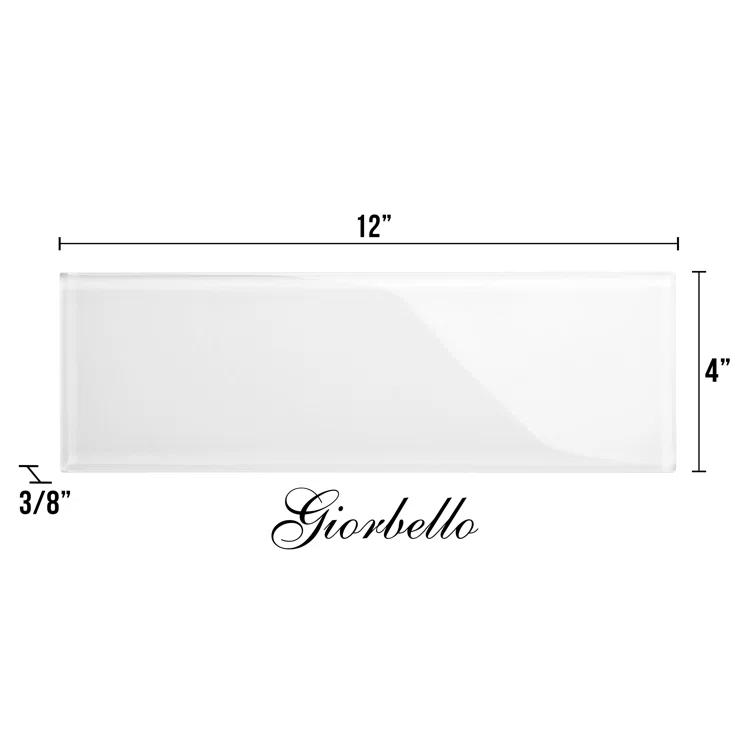 Giorbello Glass Subway 4" x 12" Wall Tile