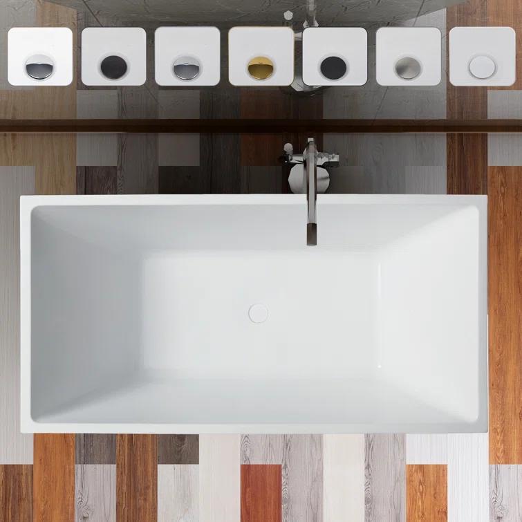 Chloe Freestanding Soaking Acrylic Bathtub
