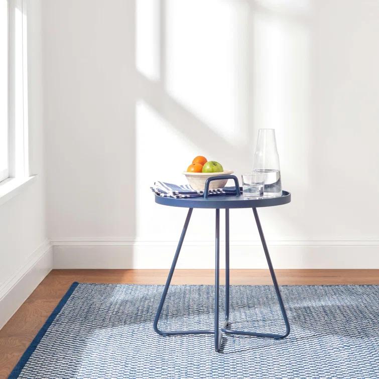 Mainsail Navy Handwoven Indoor/Outdoor Rug