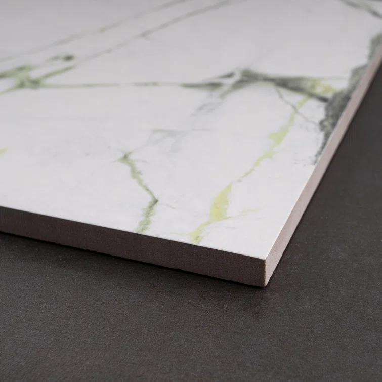 Supreme Tile Senzia Square 7.87 in. x 7.87 in. Matte Porcelain Marble look Floor and Wall Tile