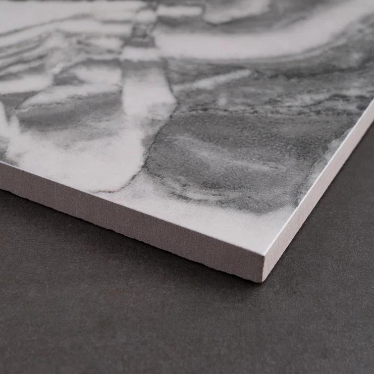 Supreme Tile Senzia Square 7.87 in. x 7.87 in. Matte Porcelain Marble look Floor and Wall Tile