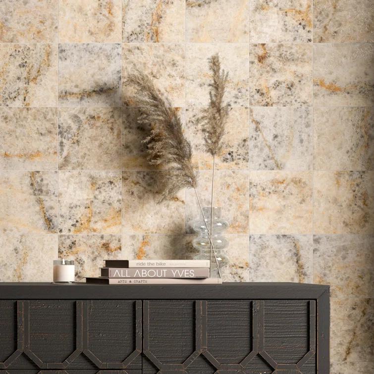 Supreme Tile Senzia Square 7.87 in. x 7.87 in. Matte Porcelain Marble look Floor and Wall Tile