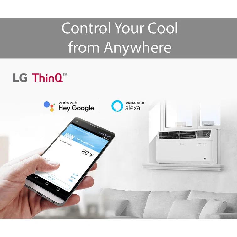 LG 14,000 BTU DUAL Inverter Smart Wi-Fi Enabled Window Air Conditioner for up to 700 sq. ft.