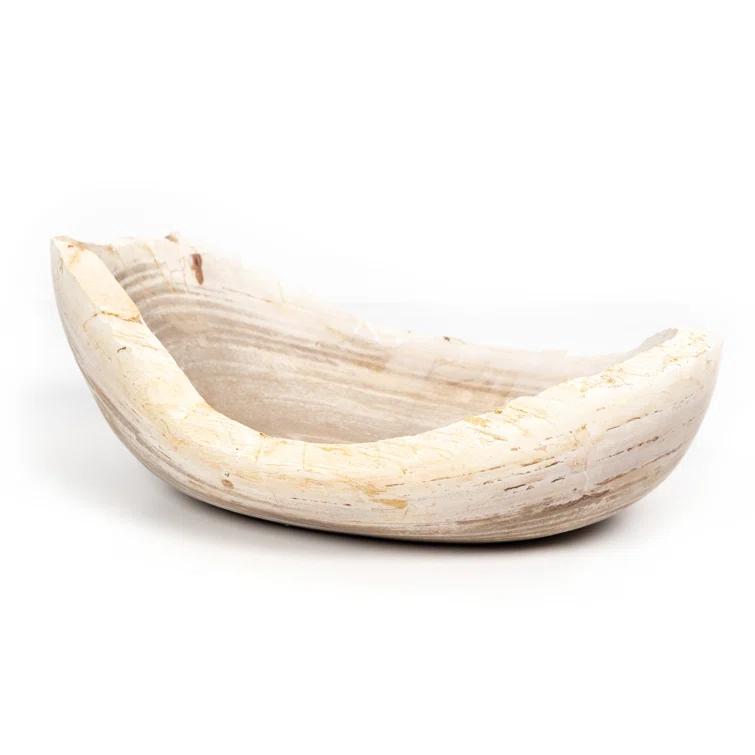 Noki Petrified Wood Bowl