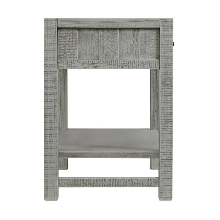 Arden 2-Drawer Wood Nightstand, Perfect for Modern Rustic, Boho or Traditional Bedroom, Functional and Stable Storage, 28W x 19D x 26 3/8H
