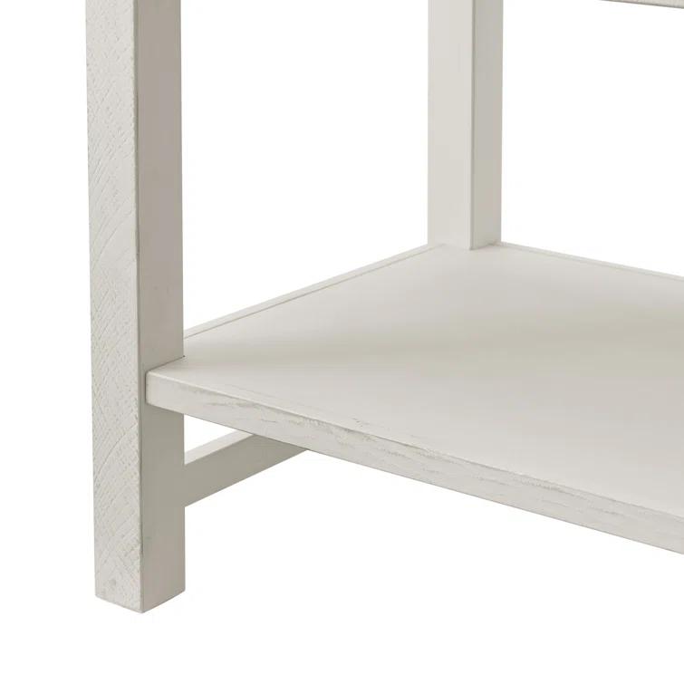 Arden 28" W Bohemian Style Rectangular Nightstand With 2 Drawers 1 Open Shelf With Hidden Fasteners