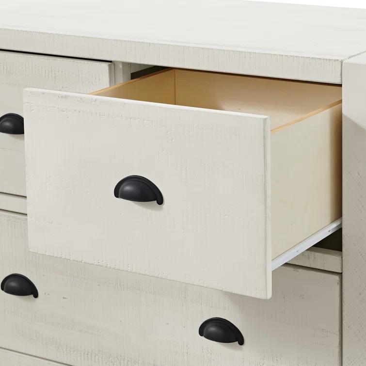 Alaterre Arden 36" W Bohemian Style Rectangular Chest With 5 Drawers, With Hidden Fasteners