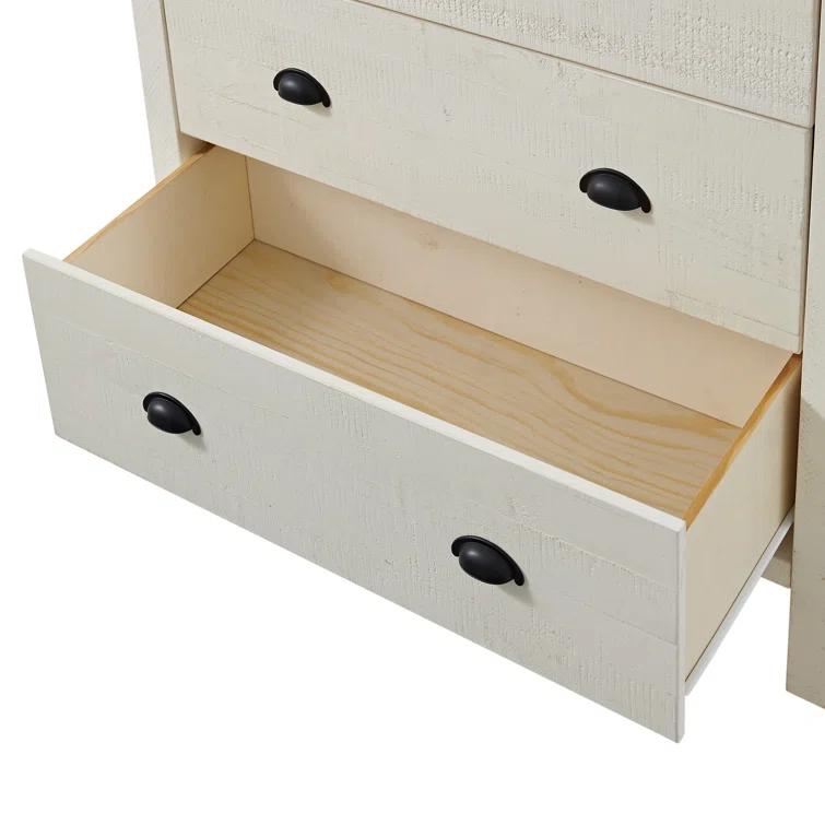 Alaterre Arden 36" W Bohemian Style Rectangular Chest With 5 Drawers, With Hidden Fasteners