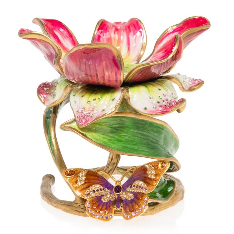 Jay Strongwater Aimee 6.5'' H Tabletop Candlestick