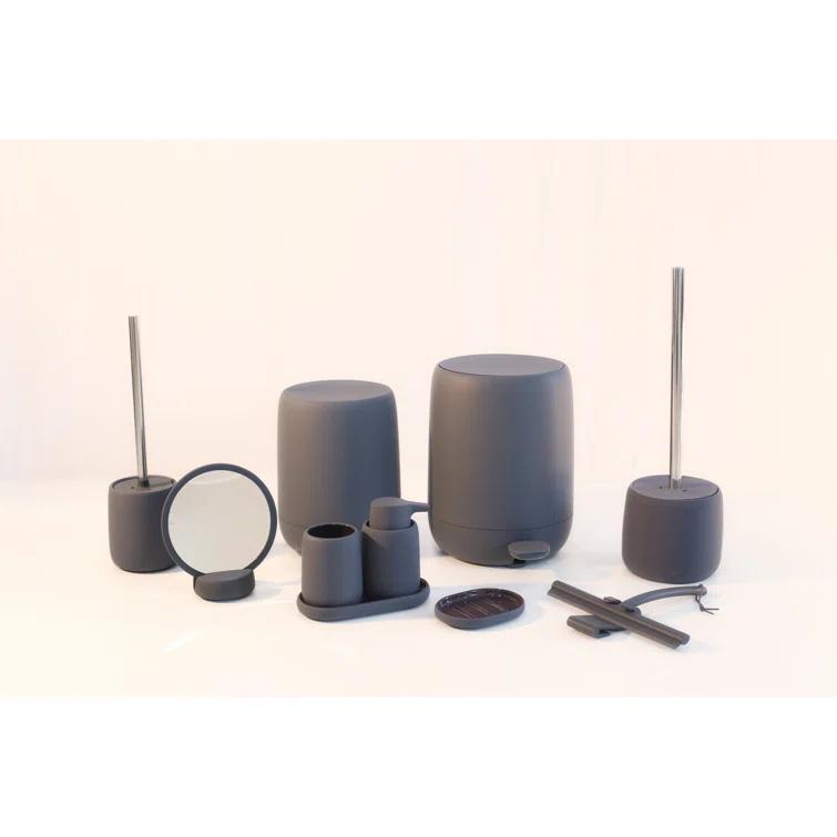 Blomus SONO Black Decorative Toilet Plunger and Holder