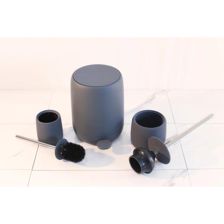 Blomus SONO Black Decorative Toilet Plunger and Holder