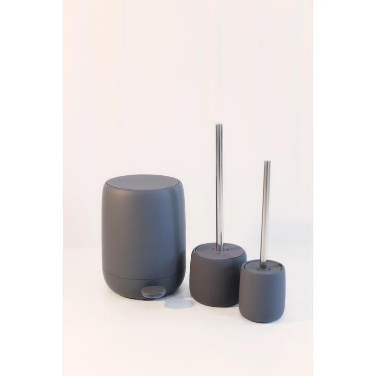 Blomus SONO Black Decorative Toilet Plunger and Holder
