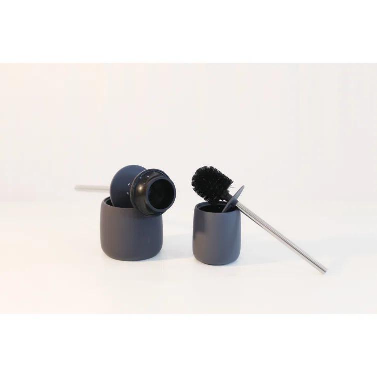 Blomus SONO Black Decorative Toilet Plunger and Holder