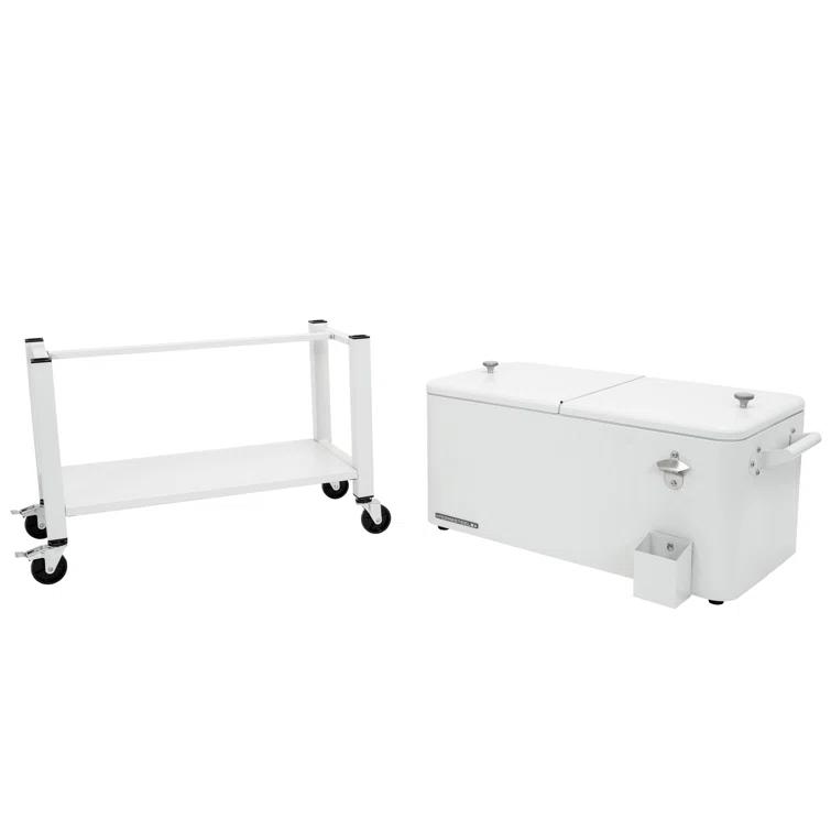 Permasteel 80-Qt Outdoor Patio Cooler with Removable Basin