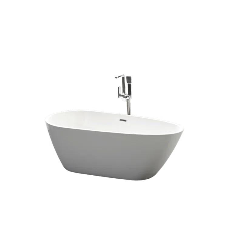 Freestanding Soaking Acrylic Bathtub