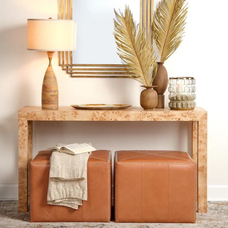 Jamie Young Company Leather Pouf