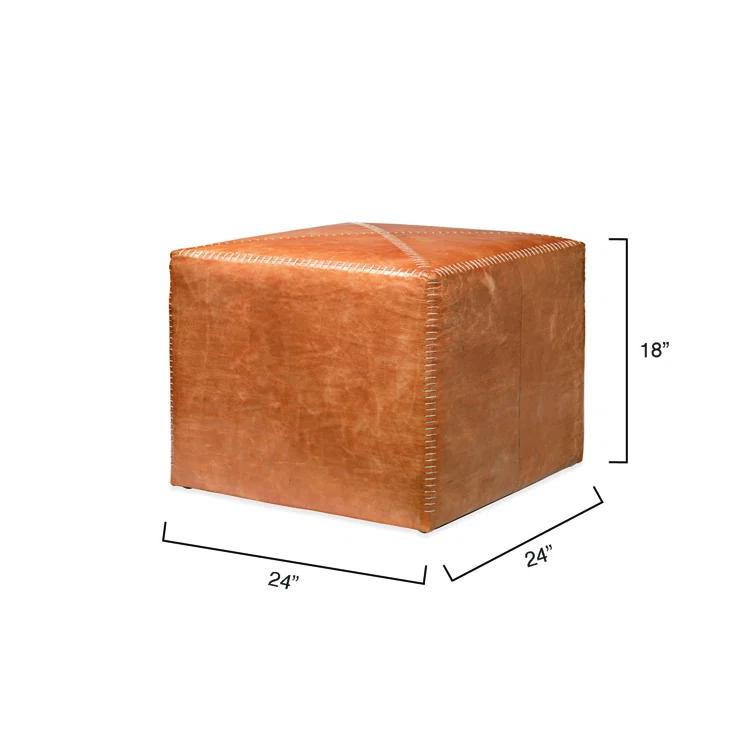 Jamie Young Company Leather Pouf