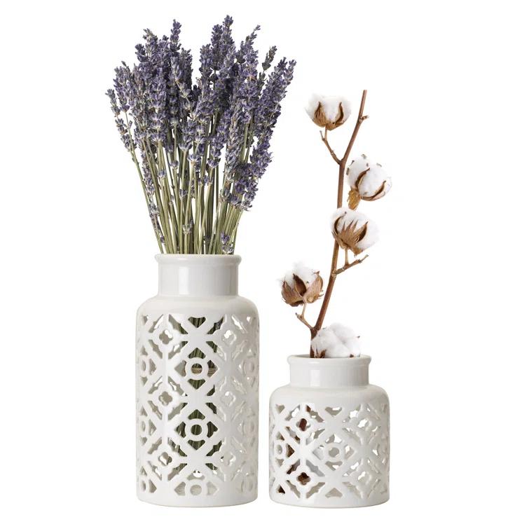 Elements Elements 2 Piece Ceramic Table Vase Set
