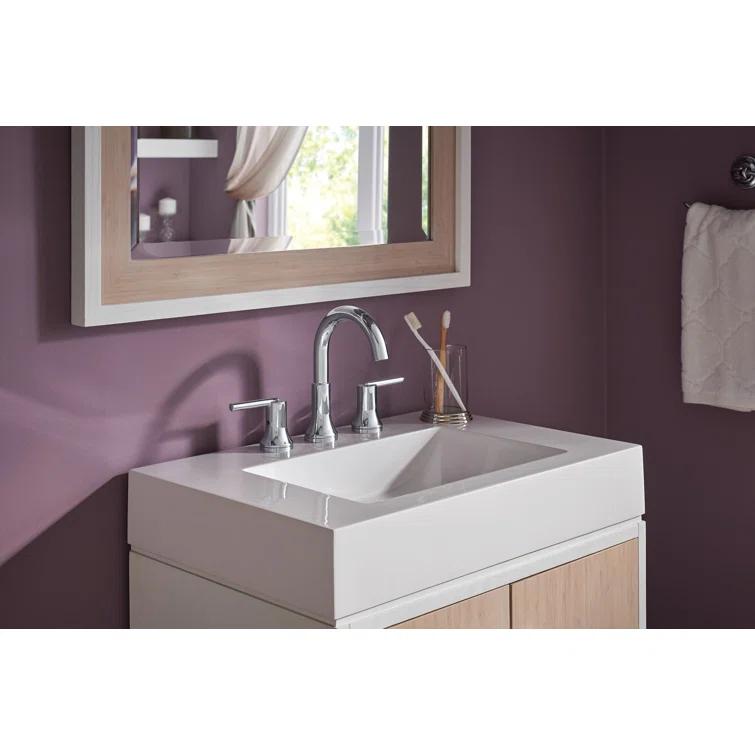 Trinsic Widespread Bathroom Faucet 3 Hole, 2-handle Bathroom Sink Faucet with Drain Assembly
