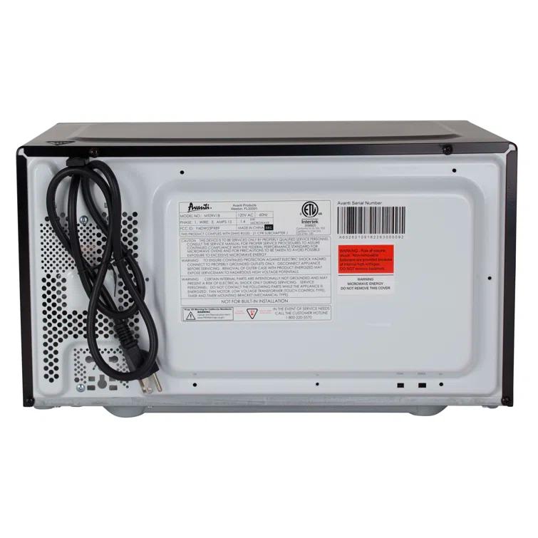 Avanti Products Avanti Countertop Microwave Oven, 0.9 cu. ft. MT09V1B