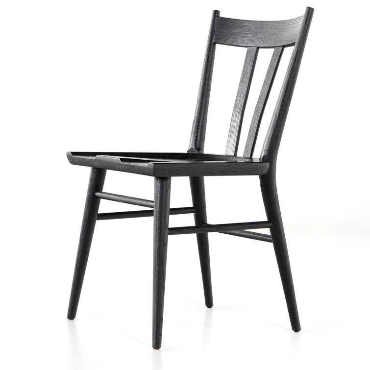 Gregory Dining Chair, Black Oak