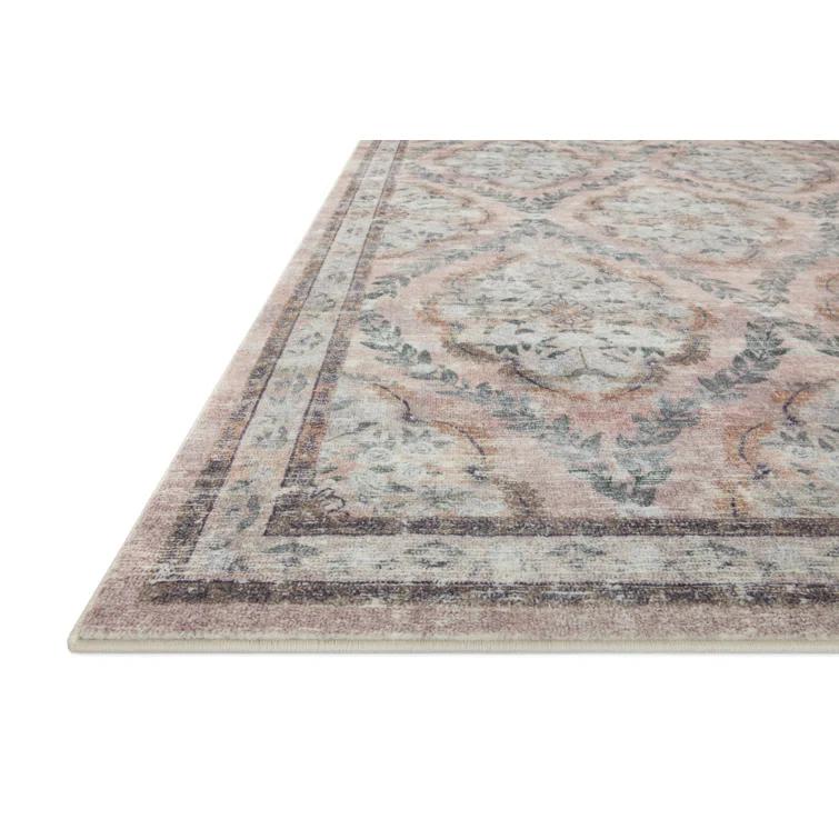 Rifle Paper Co. x Loloi Courtyard Blush Area Rug feat. CloudPile