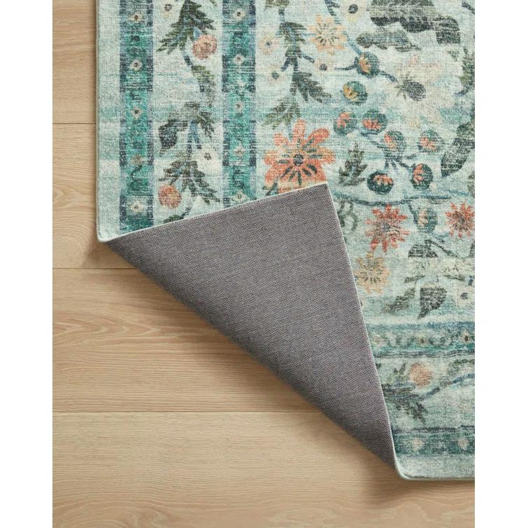 Rifle Paper Co. x Loloi Courtyard Sage Area Rug feat. CloudPile