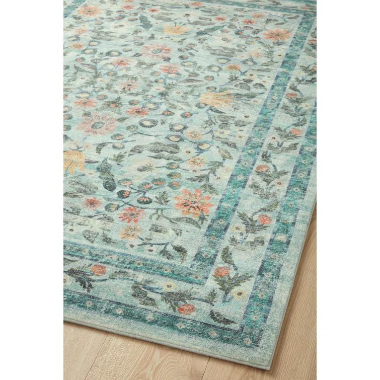 Rifle Paper Co. x Loloi Courtyard Sage Area Rug feat. CloudPile
