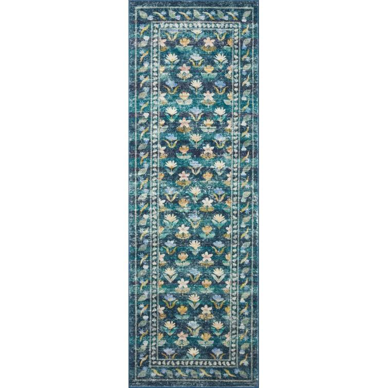 Rifle Paper Co. x Loloi Courtyard Emerald Area Rug feat. CloudPile