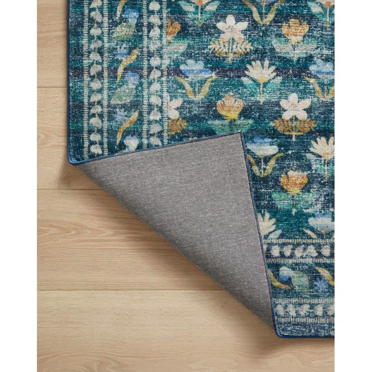 Rifle Paper Co. x Loloi Courtyard Emerald Area Rug feat. CloudPile