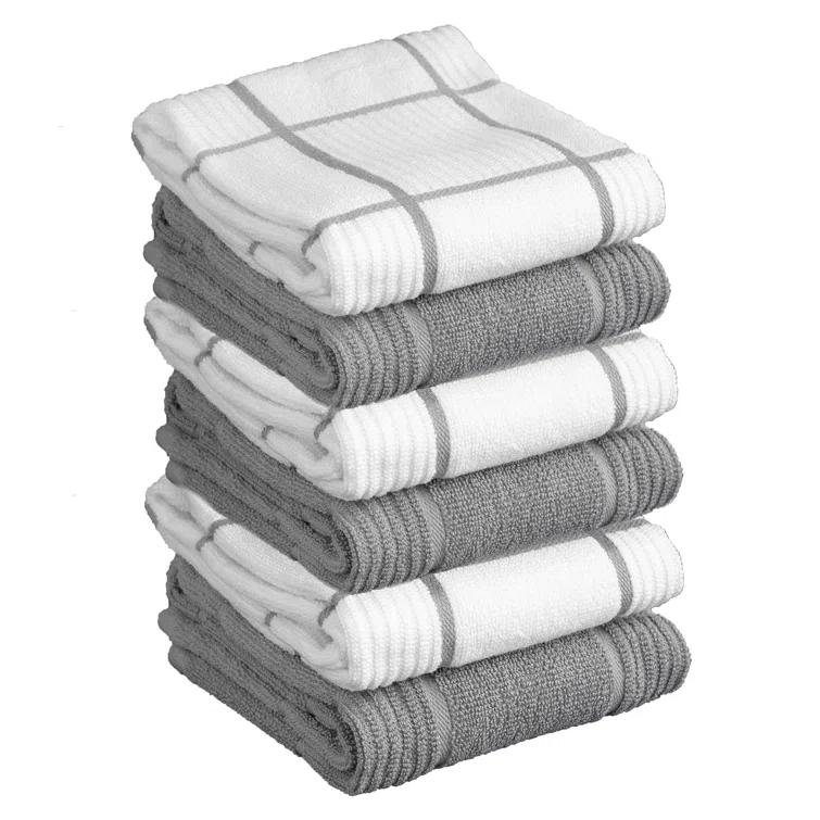 T-fal Solid and Check Dish Cloth