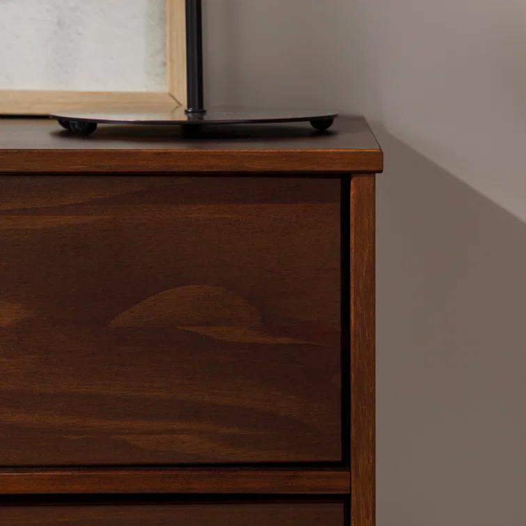 Yarber Groove 3 Drawer Solid Wood Chest