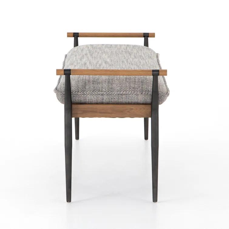 Grayson Transitional Slim-Profile Bench in Thames Raven