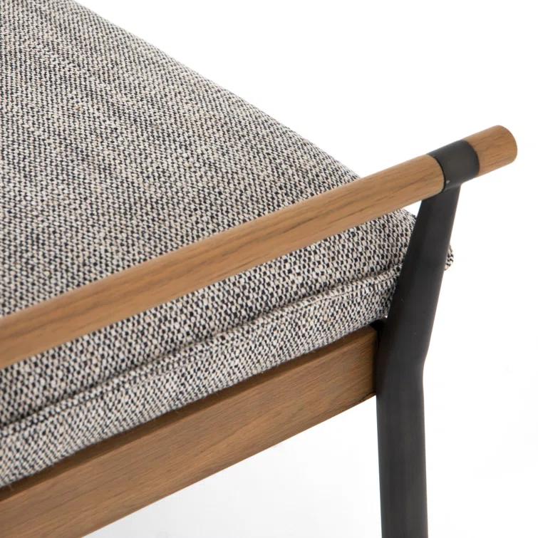 Grayson Transitional Slim-Profile Bench in Thames Raven