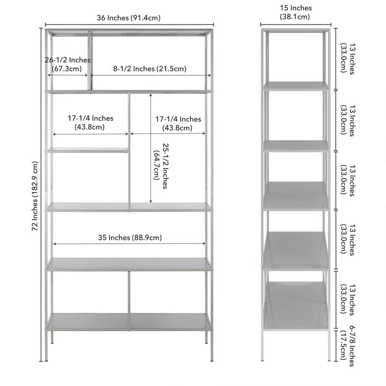 Level Stainless Steel Etagere Bookcase