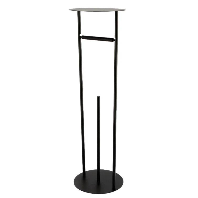 Kingston Brass Dessau Freestanding Toilet Paper Holder with Reserve Storage and Top Shelf