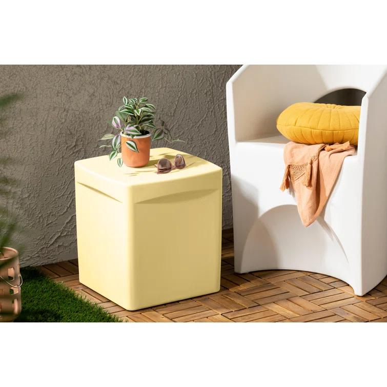 Dalya 16'' Plastic / Acrylic Outdoor Side Table