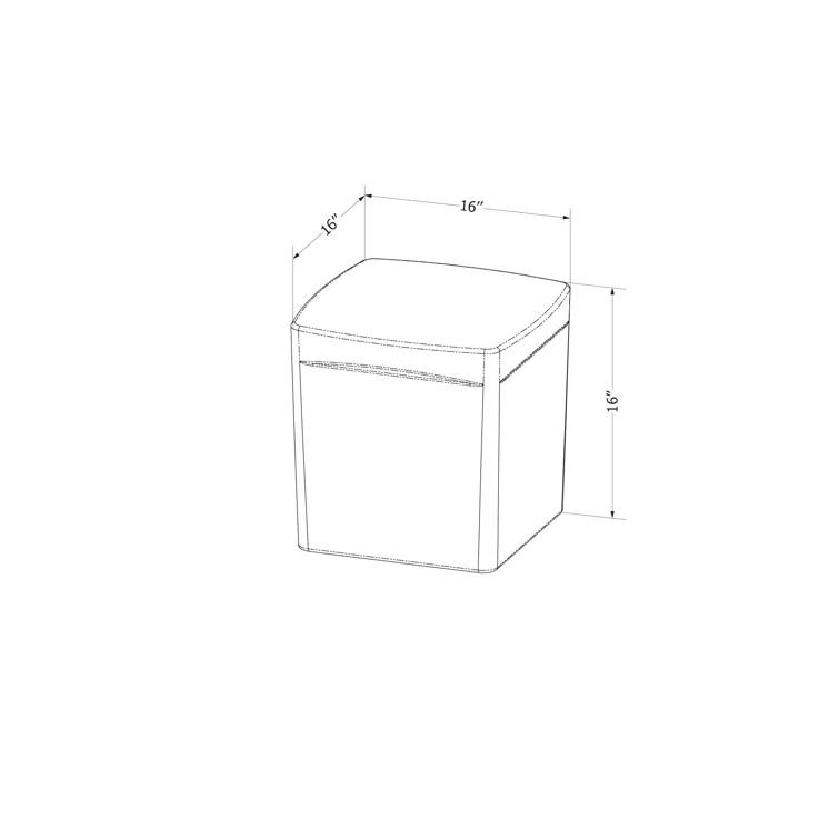 Dalya 16'' Plastic / Acrylic Outdoor Side Table