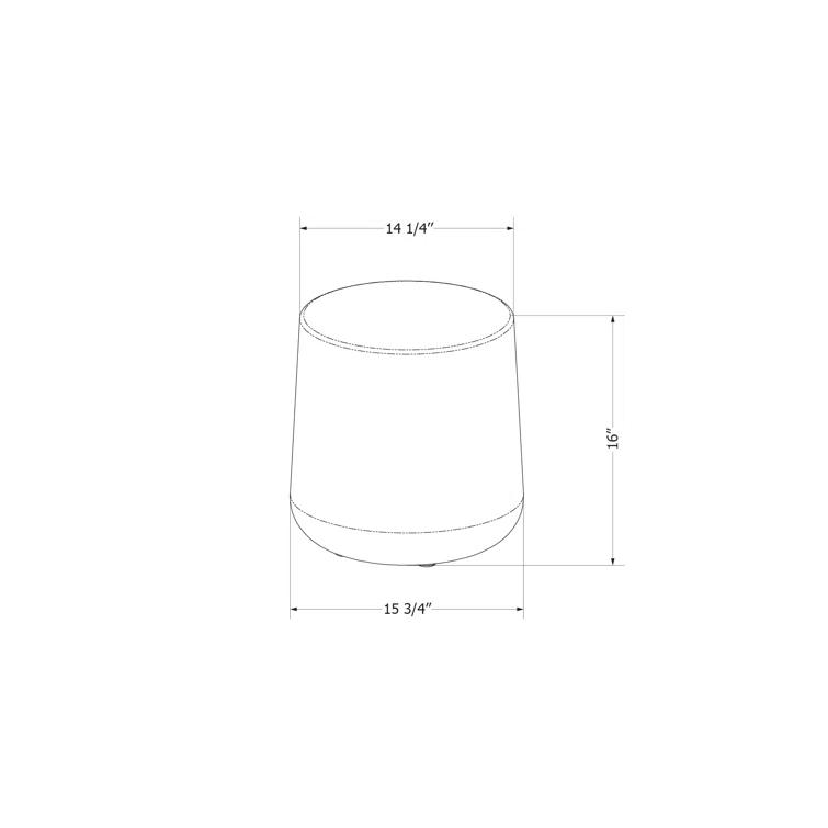 Dalya 15.75'' Plastic / Acrylic Outdoor Side Table