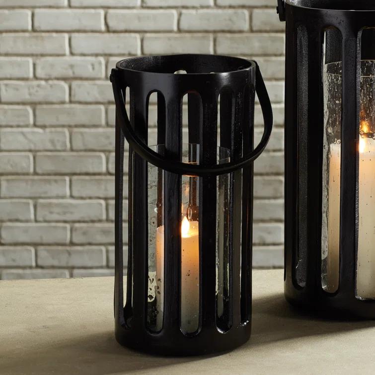 Plum & Post Huxley Hurricane Candle Holder Short