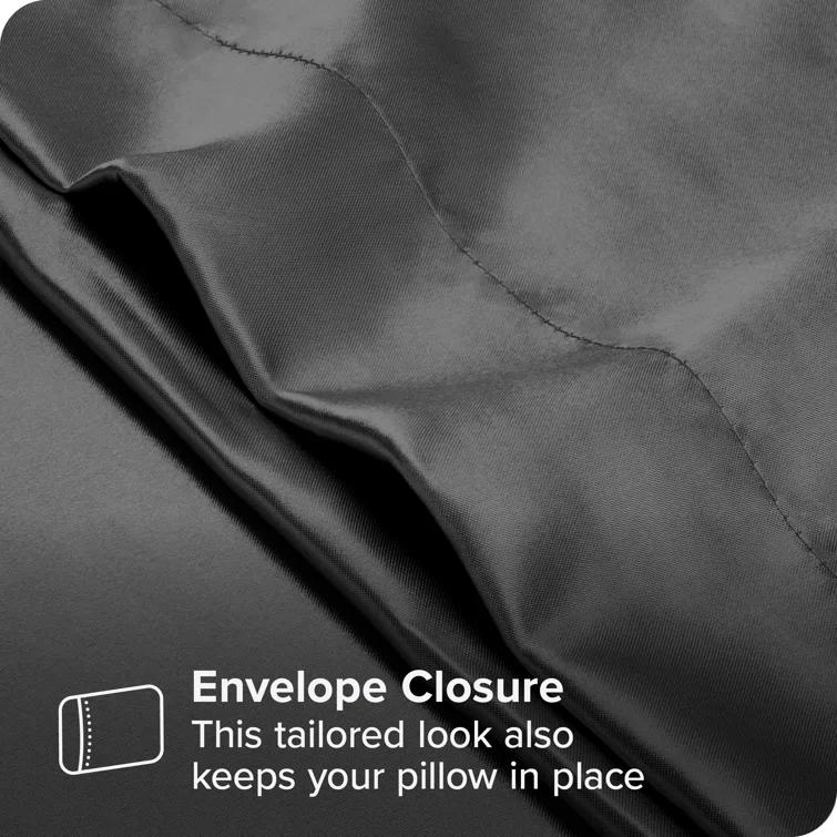 Bare Home 100% Mulberry Silk Pillowcase Envelope Closure
