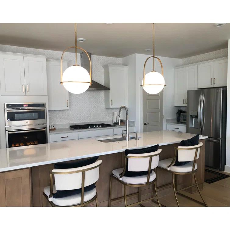 Arie Single Light Glass Dimmable Pendant