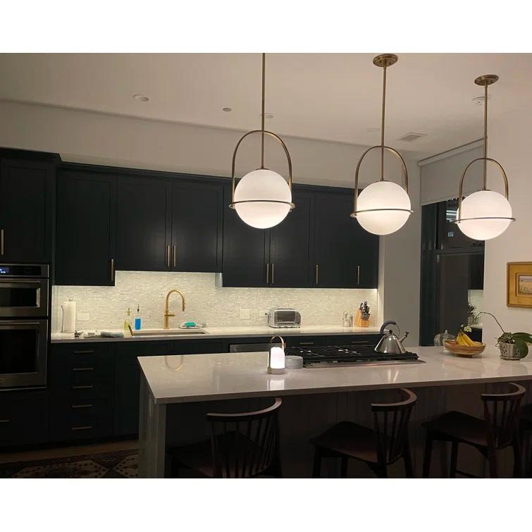 Arie Single Light Glass Dimmable Pendant