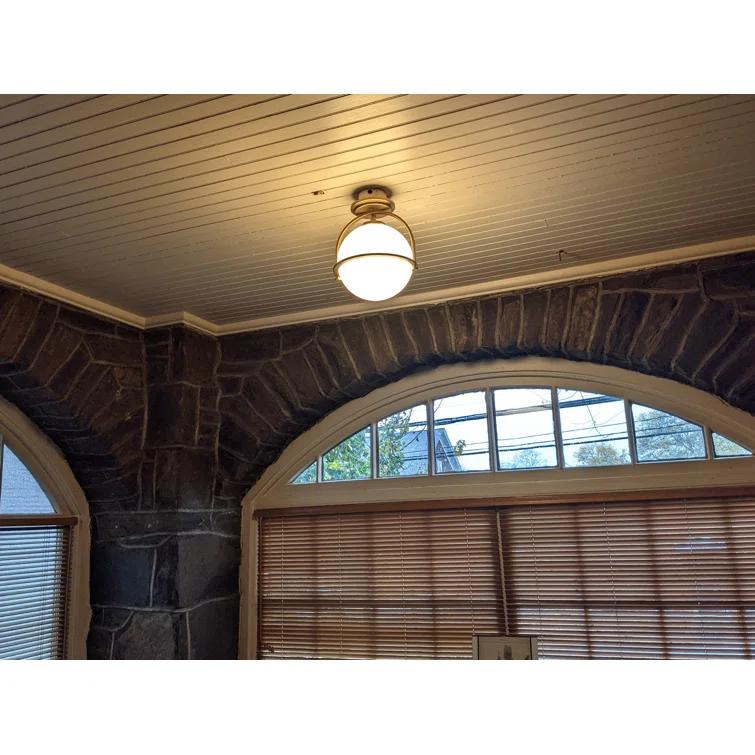 McCormick Hand Blown Glass Semi Flush Mount