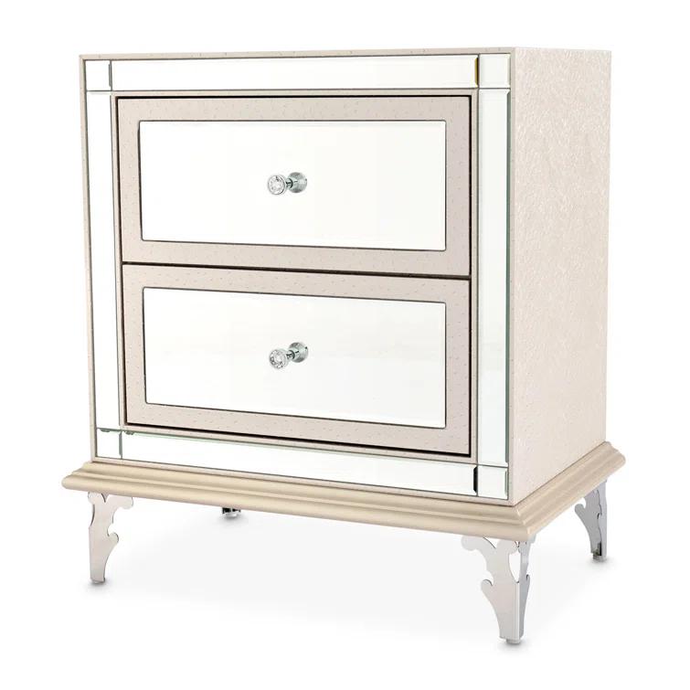 Hollywood Loft Upholstered Nightstand