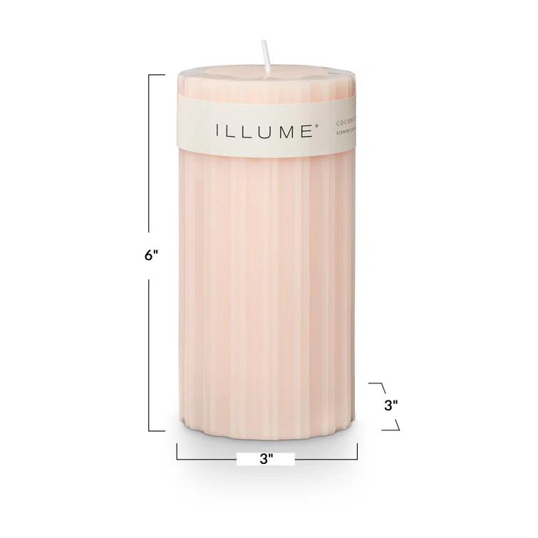 Selin Coconut Milk Mango Pillar Candle